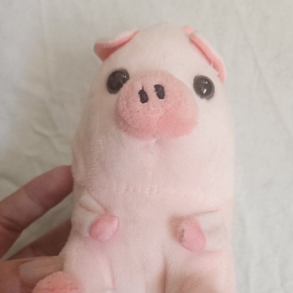 Nanco Pig Pink Belly Buddies Plush Stuffed Animal 6"